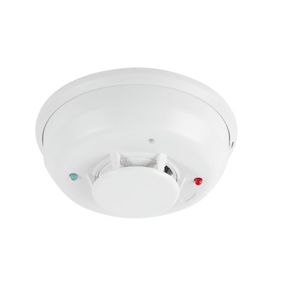 [4W-TRB] Detector Fotoelectrico de Humo de 4 Hilos con Relevador y Sensor de Temperatura, Serie i3