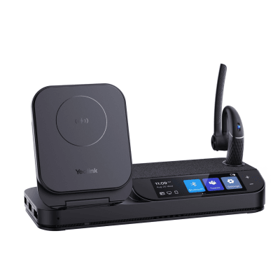 [BH71-WORKSTATION] Auricular Bluetooth BH71 con Workstation de Yealink Con Pantalla Táctil de 3" con Cancelación de Ruido y Carga Inalámbrica para Smartphone