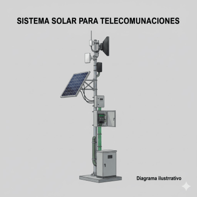 [PL1224G2RV2] Kit Solar de 28 W con PoE Pasivo 24 Vcc para 2 Radios de Ubiquiti airMAX, Cambium ePMP