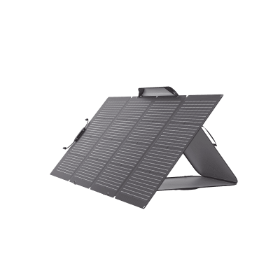 [EFFOLD220LW] Módulo Solar Bifacial, Portátil y Flexible de 220W Recomendado para Estaciones Portátiles EFD330, EFD350 ó EFD500 / Ajuste de Ángulo / Carga Eficiente / Incluye Cable XT60 a MC4
