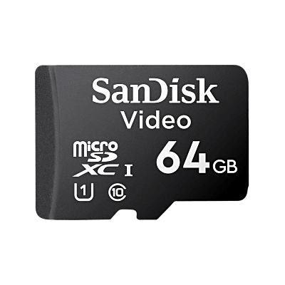 [SDSDQA5A4064GBP] Sandisk Video Ultra SDXC UHS-I/Class 10 MSD SDSDQAS4-064G-BP