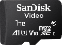 Memoria microSD SanDisk 1TB (1024GB) / Alta Resistencia / Videovigilancia / Clase 10