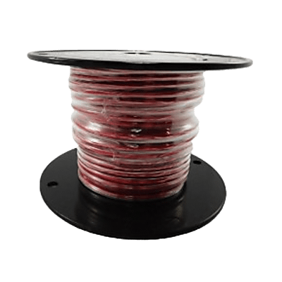 [A2010T-01-100] Cable Marino Primario Color Rojo Calibre 10 AWG / 100 Pies / PVC Retardante de Llama Rojo / Cobre Estañado Clase K / 600V / 105°C Seco 75°C Húmedo / Cumple UL 1015 UL 1028 UL 1230 UL 1231