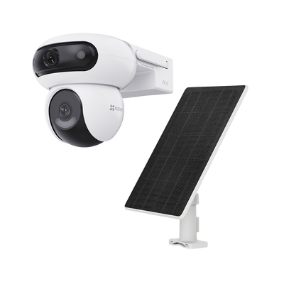 [CSHB90X/SP/4G/W] Cámara de Seguridad Dual 4G LTE + WiFi 6 / 4MP + 4MP Dual Lente / 360° Panorámica / Detección IA Humano-Vehiculo / Seguimiento Automático / Almacenamiento MicroSD 512GB + Nube / Resistente a Int
