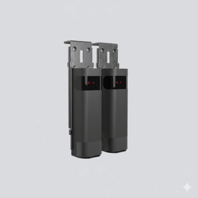 [ACCESSPHW] Haz Infrarrojo Inalámbrico ACCESS-PHW / Transmisor y Receptor Photo Beam / Triple Frecuencia 409-458 MHz / Alcance 20 Metros / Batería Litio 2300mAh / IP54 / Ajuste Angular -90° a +90° / Compatible Puertas Seccionales, Enrollables, C