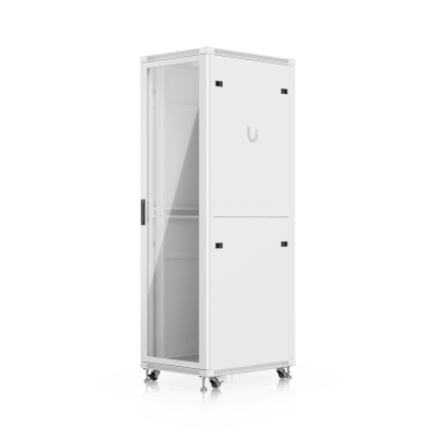 [UACC-RACK-42U-800-G] UACC Rack Cabinet 42U (600 × 800 mm) – Gabinete de Piso Totalmente Ensamblado con Ventiladores Integrados, Paneles Removibles, Ruedas con Seguro y Puerta Frontal de Vidrio Templado