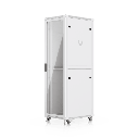UACC Rack Cabinet 42U (600 × 800 mm) – Gabinete de Piso Totalmente Ensamblado con Ventiladores Integrados, Paneles Removibles, Ruedas con Seguro y Puerta Frontal de Vidrio Templado