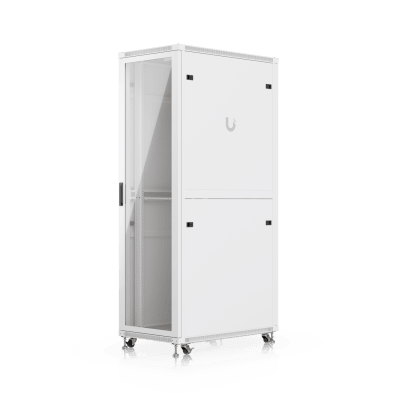 [UACC-RACK-42U-1000-G] UACC Rack Cabinet 42U (600 × 1000 mm) – Gabinete de Piso Totalmente Ensamblado con Ventiladores Integrados, Paneles Removibles, Ruedas con Seguro y Puerta Frontal de Vidrio Templado
