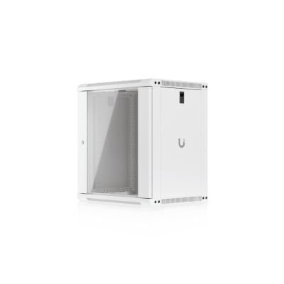 [UACC-RACK-12U-WALL-450-G] UACC Rack Cabinet 12U (550 x 450 mm) - Gabinete Cerrado para Montaje en Pared con Puerta de Vidrio Templado, Totalmente Ensamblado con Ventiladores Integrados y Paneles Removibles