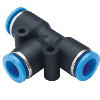 Accesorio Neumático Unión en T / Inserción para Tubo de 6 mm / Conexión Rápida / Para Sistemas Neumáticos