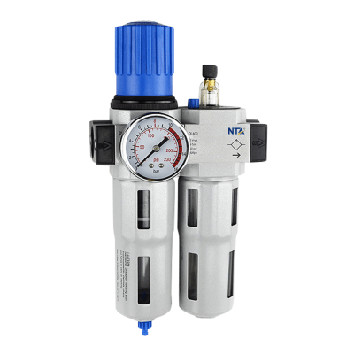 [NTA-DC401-04] Lubricador Regulador Filtro Neumático / Puerto G1/2´´ / Presión Entrada 230 psi / Presión Salida 175 psi / Caudal Máximo 3500 l/min / Precisión Filtro 40 μm