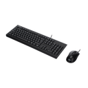 KIt de Teclado y Mouse Cableado / Diseño Elegante y Silencioso (No Requiere Drivers)