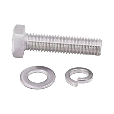 [T45M890250] Tornillo M8 x 1.25 mm con arandela plana y arandela elástica para baterías de 12 V de 90-250 Ah