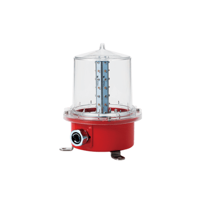 [SAOL3-110220-R] Luz de Obstrucción de Aviación LED de Baja Intensidad (Tipo B), Certificación ICAO, Protección IP66 y Alta Durabilidad para Torres y Estructuras 110-220 Vca