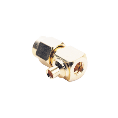 [RSA-3510-1--085] Conector SMA Macho en A/R para cable Semi-Rígido de 0.085" de Diámetro , Oro/ Oro/ Teflón..