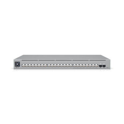 [USW-PRO-MAX-24] UniFi Switch Pro Max 24 – Switch Capa 3 con 24 Puertos (8 × 2.5 GbE y 16 × 1 GbE), 2 Puertos SFP+ 10G y Pantalla Informativa Integrada