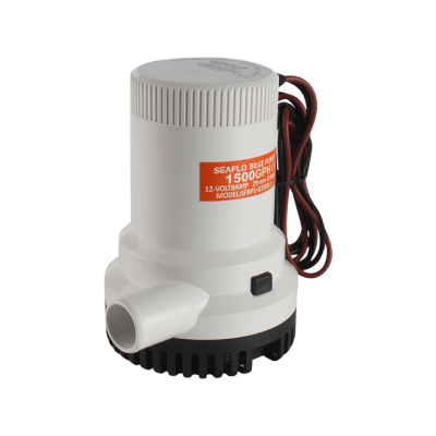[SFBP1-G1500-01] Bomba de Sentina No Automática SEAFLO 1500GPH / Alta Eficiencia / Bajo Consumo / Filtro Extraíble / Voltaje 12 Vcd / Para Panel o Interruptor de Flotador