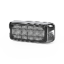 Luz De Advertencia De 5x2" 10 Led, Ámbar/Claro, Bisel Cromado, Lente Transparente