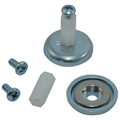 [MM4] Accesorio, Kit de Montaje Magnético, Fuerza Máxima 26 lb, Diámetro Copa 23.8 mm, Incluye Hardware, Sin Necesidad de Taladrar, Compatible con Enclosures Metálicos
