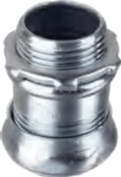 [PST-ES-601S] Conector de Compresión de Acero Galvanizado para Pared Delgada de 1/2" ( 13 mm).