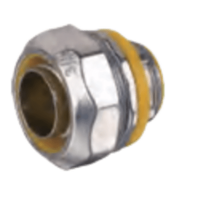 [PST-LTS-050] Conector Metálico Recto para Tubo Liquid Tight de 1/2"/ Aleación de Zinc.