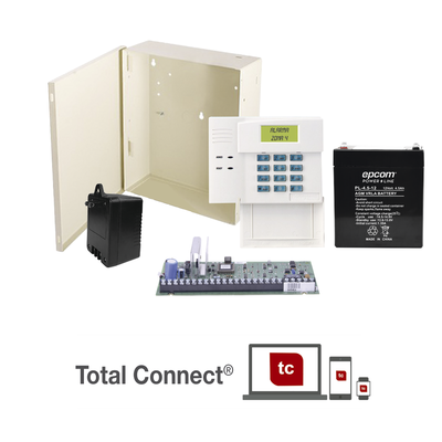 [VISTA-48LA-TBS] Kit de Panel de Alarma VISTA48LA con Bateria, Transformador y Gabinete pequeño