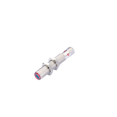 Sensor Fotoeléctrico Difuso / Cilíndrico M12 / 100 mm Alcance / PNP Colector Abierto / IP67 / Metal / Conector M12 4 Pines