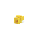 Módulo Jack Cat6 sin Herramienta (toolless) keystone - Color Amarillo