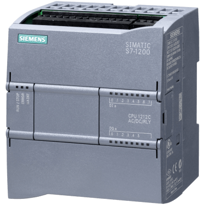 [6ES7212-1BE40-0XB0] Controlador Programable PLC / CPU 1212C AC/DC/Relé / 8 DI 24V DC / 6 DO Relay 2A / 2 AI 0-10V / PROFINET / 100 KB Memoria