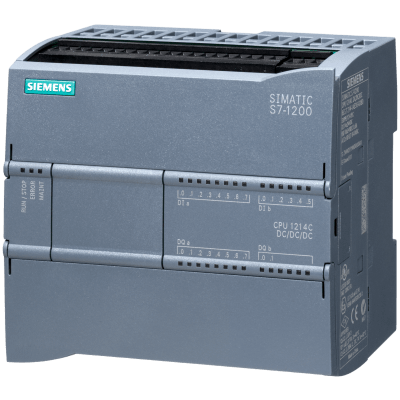 [6ES7214-1AG40-0XB0] PLC Compacto SIMATIC S7-1200 / CPU 1214C DC/DC/DC / 14 DI + 10 DO + 2 AI / 150 KB Memoria / PROFINET / 100 kHz HSC / OPC UA Server
