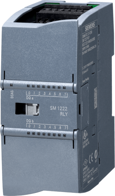 Módulo Digital de Salida SM 1222 / 16 Salidas Relay 2A / 24V DC / IP20 / Aprobaciones Internacionales / Potencial de Calentamiento Global 68.6 kg CO2