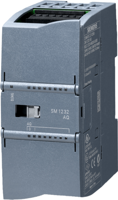 Módulo Analógico de Salida SM 1232 / 4 Salidas AO / +/-10V 14-bit / 0-20mA 4-20mA 13-bit / IP20 / Diagnósticos Avanzados / Aprobaciones Globales