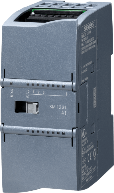 Módulo Analógico de Entrada SIMATIC S7-1200 / 8 AI / ±10V ±5V ±2.5V / 0-20mA 4-20mA / 12 bit+sign / IP20 / Certificaciones Globales