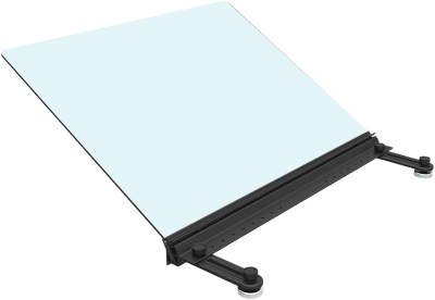 [UACTB6A] Deflector Superior Angulado para Rack Express, 10.90 x 23.60 x 22.50 pulgadas, Negro, Material Policarbonato ABS, Montaje Magnético, Configuración Pasillo Frío/Caliente, Sistema de Contención Express