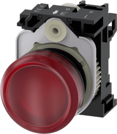 [3SU11026AA201AA0] Lampara de señalización plástica con led color Roja, 24Vca-Vcd