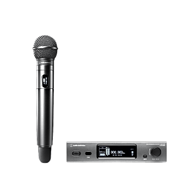 [ATW-3212NC510DE2] Sistema Inalámbrico UHF | Receptor Red ATW-R3210N | Micrófono Mano ATW-T3202 |  Frecuencia DE2 470-529 MHz | True Diversity | 40 Canales Simultáneos | Alcance 100 m (328 ft)