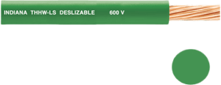 [SLY-308-GRN/10] Cable Eléctrico Verde / 12 AWG / THW-LS / THHW-LS / Deslizable / 600 V / NMX-J-010-ANCE / Temperatura 90°C / Cobertura PVC