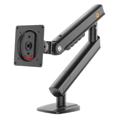 [A5NB] Brazo Ergonómico para Monitor / Soporte 17"-32" / Carga 2-7 kg / Ajuste de Tensión / Rotación ±90° / Instalación Abrazadera o Pasacables
