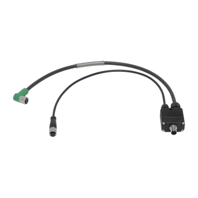 Cable de Potencia-IO-Datos MV500 / 12 Núcleos / Conector M12 12-pines / 10 m (32.8 ft) / PUR Halógeno Libre / -25°C a +70°C