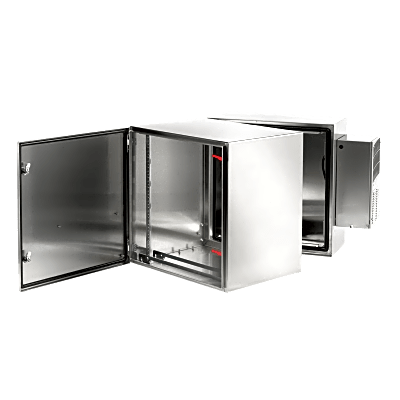 [PTHS242430XA] Gabinete de Pared ProTek / Bisagra Doble / AC Tipo 4 4X 12 / Acero Inoxidable 304 / 12U / 621 mm (24.4 in) Alto x 600 mm (23.6 in) Ancho x 789 mm (31.1 in) Fondo / Cepillado #3 / Montaje en Rack 19 pulgadas