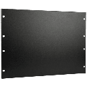 Tapa Ciega para Rack de 19 Pulgadas, 3 UR, Acero Negro