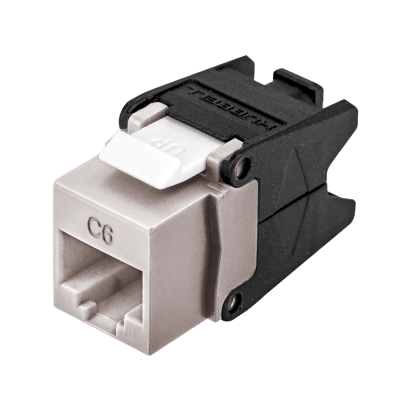 [HUB-HJU-6OW] Jack RJ45 NEXTSPEED Categoría 6 / Cobra-Lock Termination / 802.3bt PoE / 750 Ciclos Mating / 1000V AC / UL 94V-0