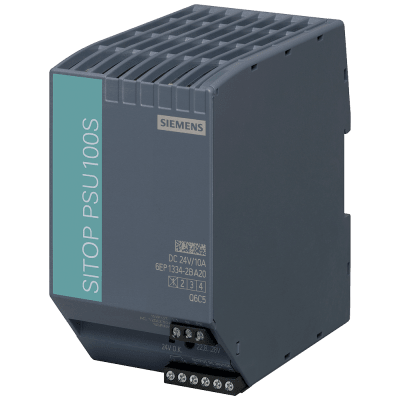 [6EP1334-2BA20] Fuente de Alimentación Industrial / 24 VDC / 10 A / 288 W / Entrada 120-230V AC / Ajustable 22.8-28V / Eficiencia 90% / IP20 / Paralelizable