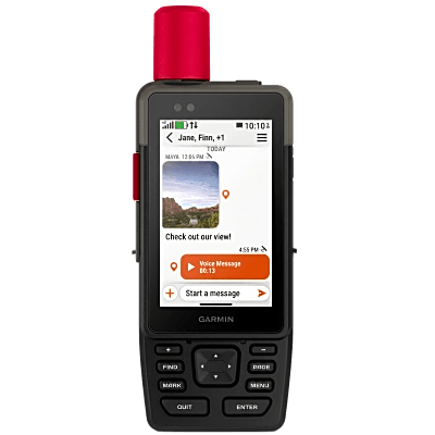 [010-02921-00] GPS Táctico Multifuncional H1i Plus / Pantalla TFT Transflectiva 3.5" / Multibanda / GPS+Galileo+BeiDou+QZSS+IRNSS / Cámaras Frontal 5MP + Trasera 8MP / IP67 MIL-STD-810 / Batería 48h inReach / 64GB Memoria