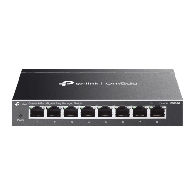 [ES208G] Switch Gestionado Easy Managed 8 Puertos Gigabit / 16 Gbps Capacidad / 11.9 Mpps Forwarding Rate / SDN Omada / VLAN 802.1Q / QoS / Gestión Cloud / Sin Ventilador