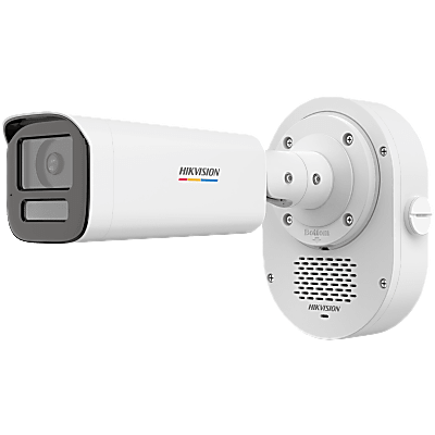 [SoundMax] Cámara Bullet TurboHD 2 Megapixel / ColorVu / Audio Bidireccional / Sirena Integrada / Luz Dual 60m IR + 60m Luz Blanca / Exterior IP67 / Alarma Audible y Estroboscópica / 90° de Visión
