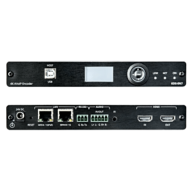 [KDS-EN7] Codificador AVoIP | Entrada HDMI | 4K60 | Red 1G | Soporta KVM | IR RS232 CEC | HDR10 | PoE | Escalable 999 Canales | Baja Latencia