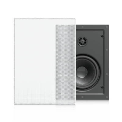 [UACC-IN-WALL-SPEAKER] UniFi In-Wall Speaker Altavoz Empotrable de Pared / Woofer 6.5" 130W / Tweeter 1" Pivote ±15° / 8 Ohms / Cobertura Simétrica Axial de 90° / NDAA Compliant