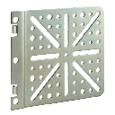Soporte (Bracket) Universal de Acero para Montaje de PDU (Regleta Vertical) en Gabinetes y Racks