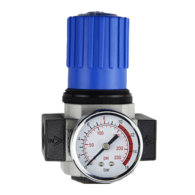 [NTA-DR400-04] Regulador de Presión Neumático / Puerto G1/2´´ / Presión Máxima Entrada 230 psi / Presión Máxima Salida 175 psi / Caudal Máximo 3500 l/min